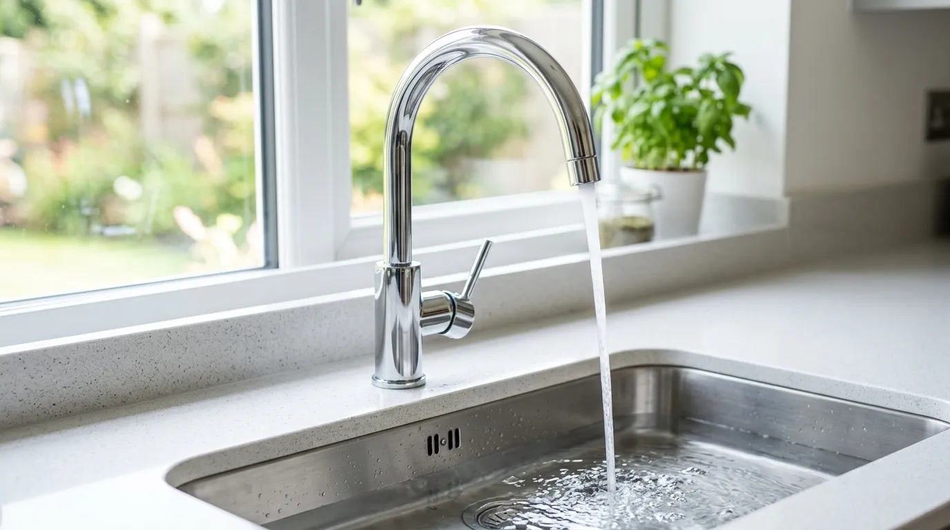 Local Plumbing Master Pros same day plumber fixing a faucet in Kingsley, MI